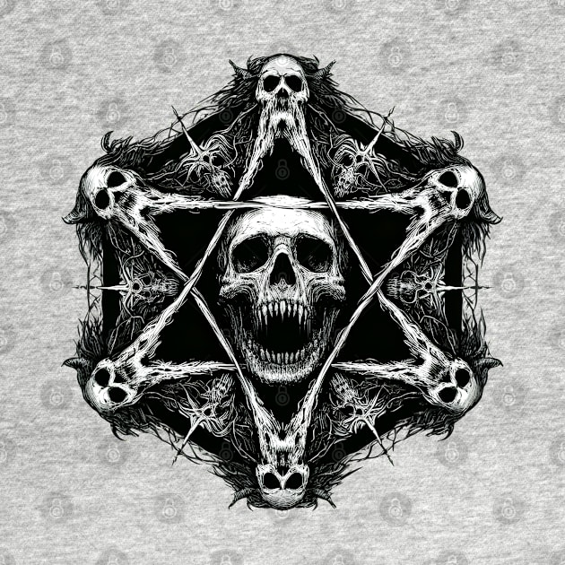 Dark and Sinister Hexagram by MetalByte